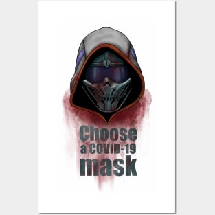 Choose a COVID-19 mask Posters and Art